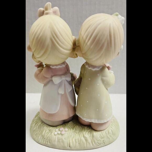 Vintage Precious Moments, “TO MY FOREVER FRIEND” (#100072) - 1985, PorcelainFig. - Picture 5 of 7